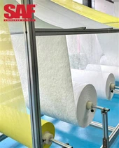 Rolo de mídia filtrante de bolso